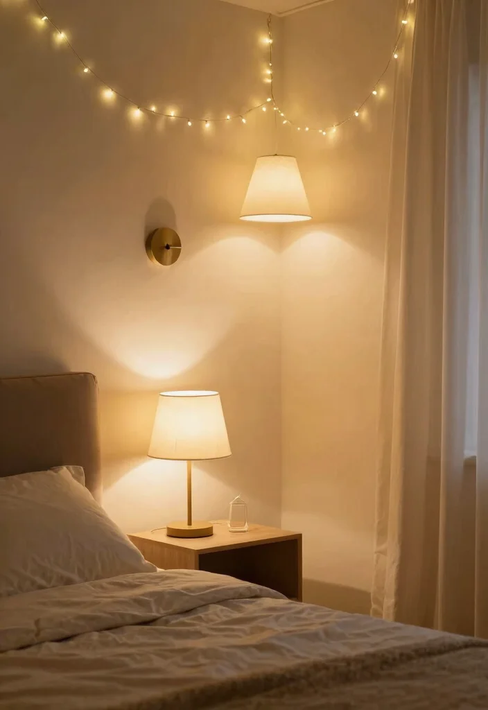 17 Small Bedroom With Bathroom Ideas: Compact Luxury Layouts - 8. Soft Lighting: Setting the Mood 1