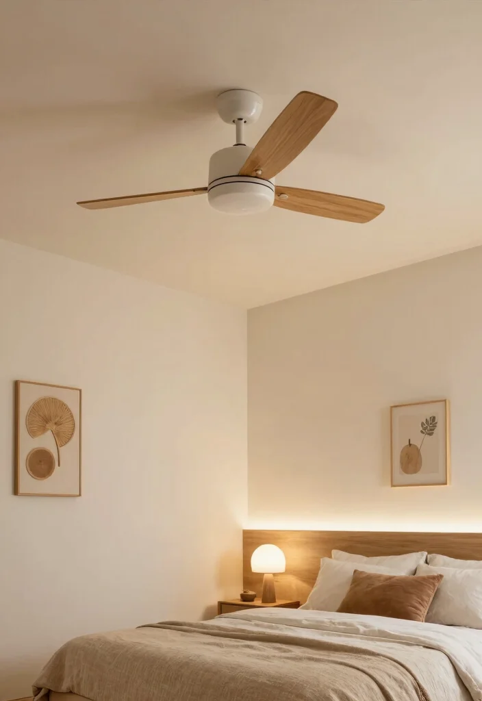 18 Bedroom False Ceiling Design With Fan Ideas for Modern Comfort - 17. Zen-Inspired Retreat 1