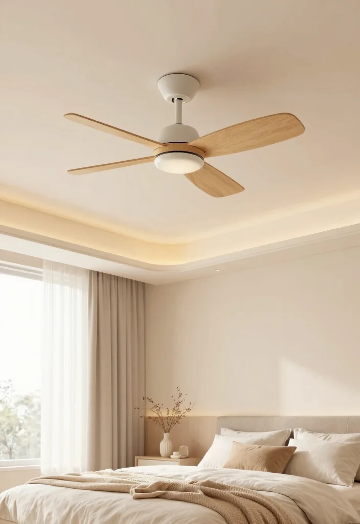 18 Bedroom False Ceiling Design With Fan Ideas for Modern Comfort - 5. Soft and Cozy 1