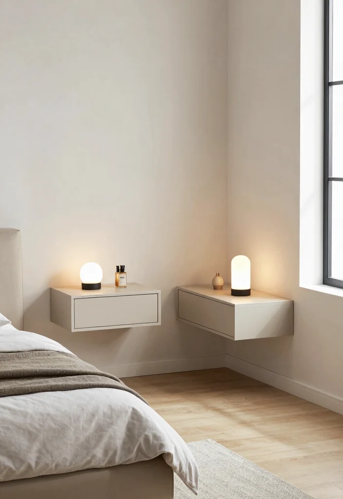 18 Bedroom Ideas for Small Rooms: DIY Smart Budget Solutions - 14. Floating Nightstands 1