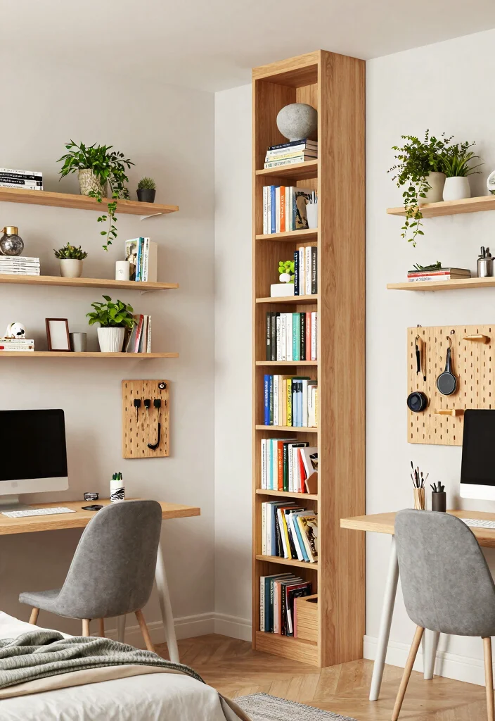 18 Bedroom Ideas for Small Rooms: DIY Smart Budget Solutions - 2. Vertical Storage Solutions 1