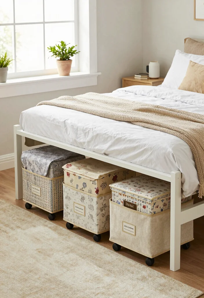 18 Bedroom Ideas for Small Rooms: DIY Smart Budget Solutions - 5. Under-Bed Storage 1