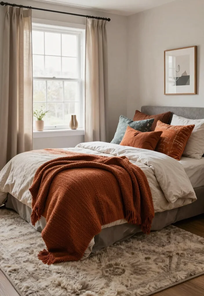 18 Bedroom Ideas for Small Rooms: DIY Smart Budget Solutions - 7. Cozy Textiles 1
