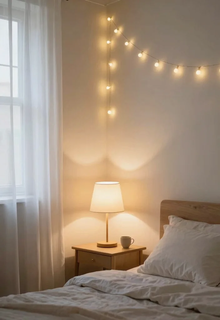 18 Bedroom Ideas for Small Rooms: DIY Smart Budget Solutions - 9. Smart Lighting Choices 1