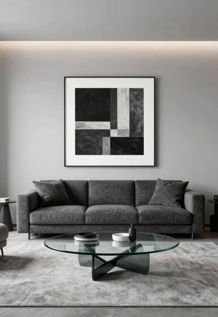 18 Dark Living Room Ideas: Moody, Elegant, and Stylish - 2. Moody Minimalism 1