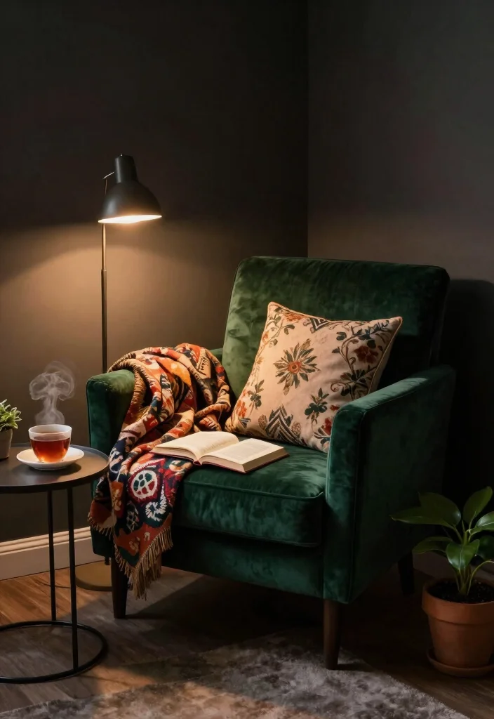 18 Dark Living Room Ideas: Moody, Elegant, and Stylish - 5. Cozy Corner Nooks 1