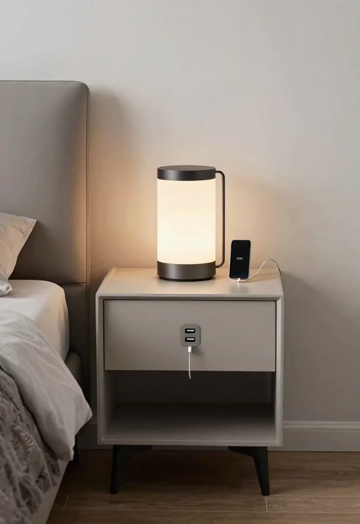 18 IKEA Malm Bedroom Ideas for a Clean Minimal Scandinavian Style - 14. Integrated Technology 1