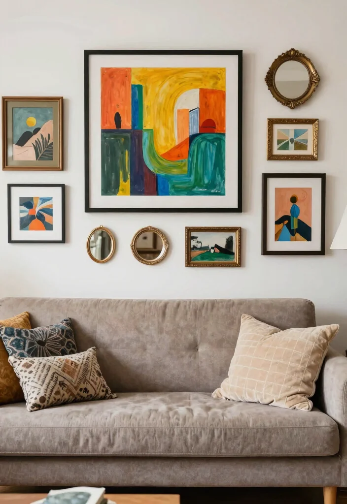 18 Living Room Goals Ideas Everyone Wants to Copy - 9. Wall Art That Speaks 1