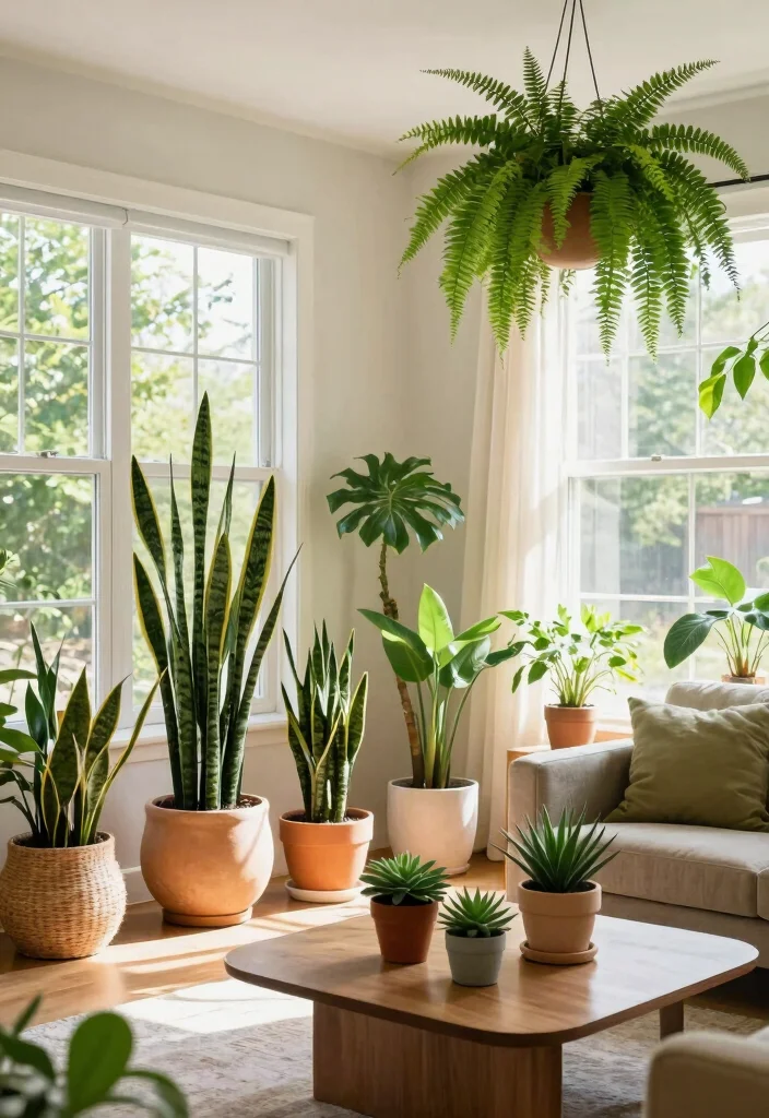 18 Living Room Refresh Ideas: Easy Updates That Work - 3. Add Indoor Plants 1