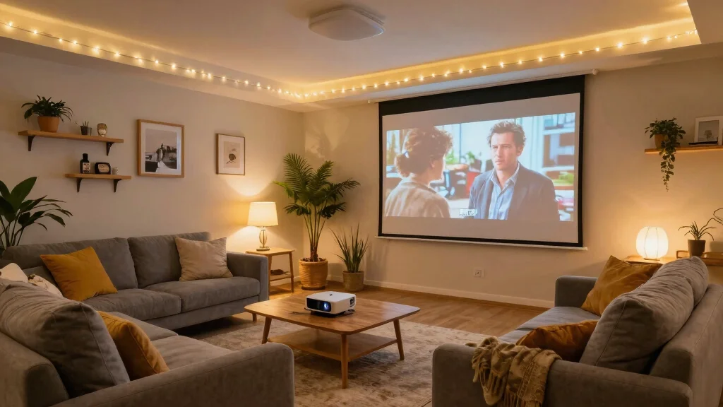 18 Living Room With Projector Ideas for Cozy Movie Nights