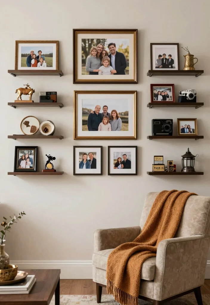 18 Sophisticated Living Room Ideas Polished and Timeless - 13. Personal Touches 1