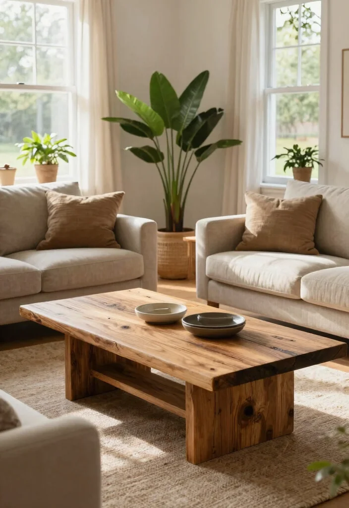 18 Sophisticated Living Room Ideas Polished and Timeless - 14. Sustainable Decor 1