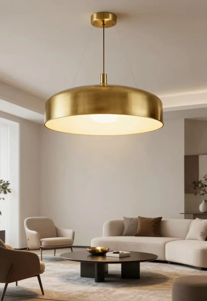 18 Sophisticated Living Room Ideas Polished and Timeless - 4. Statement Light Fixtures 1