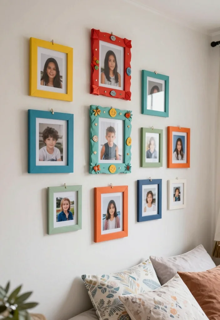 18 Wall Hanging DIY Paper for Bedroom Ideas: Creative Budget Craft - 11. Paper Photo Frames 1