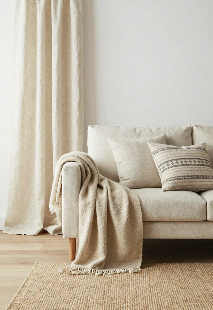 19 Unique Living Room Ideas That Stand Out Instantly - 3. Sustainable Fabric Choices 1