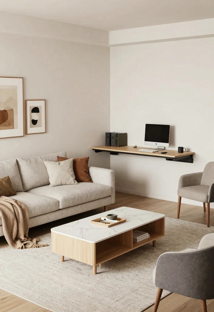 19 Unique Living Room Ideas That Stand Out Instantly - 8. Multi-Functional Spaces 1