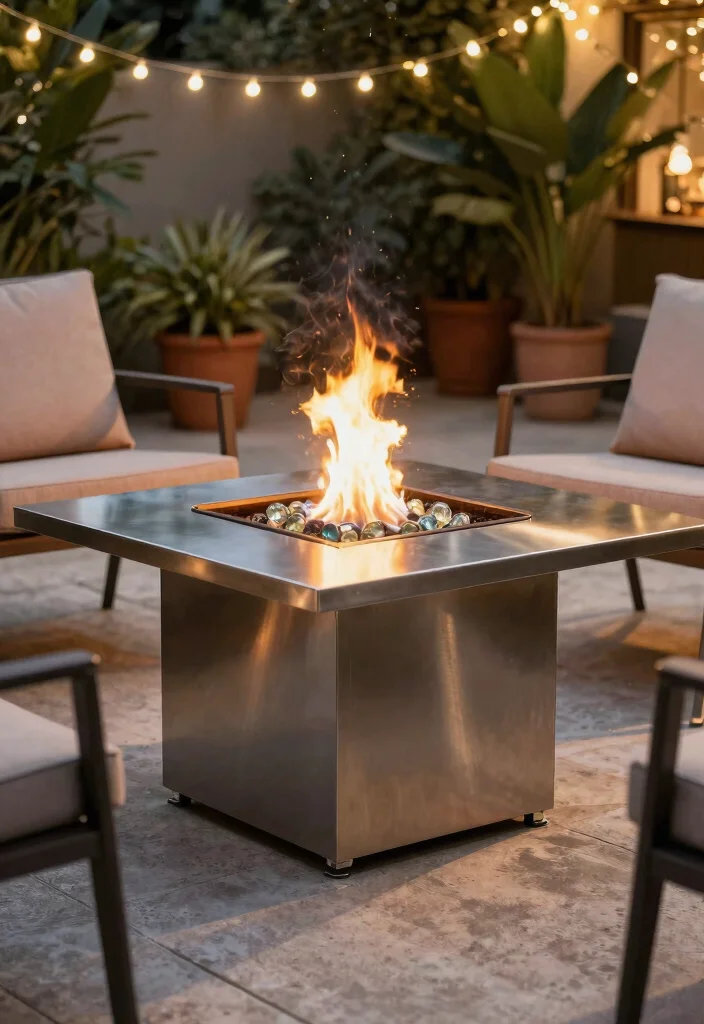 10 Simple Backyard Fire Pit Ideas You Can Build in a Weekend - 6. Tabletop Fire Pit 1