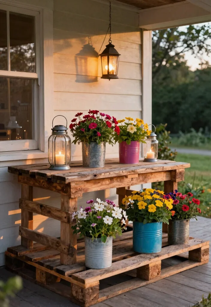 12 Autumn Porch Decor Ideas That Last Through Thanksgiving - 11. Upcycled Decor 1