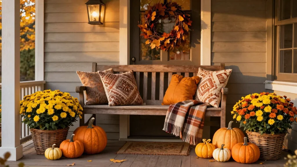 12 Autumn Porch Decor Ideas That Last Through Thanksgiving