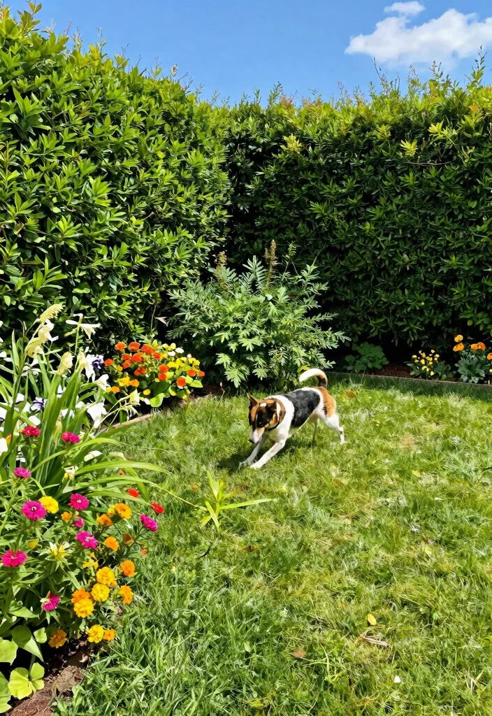 12 Fence For Dogs Ideas That Stop Digging and Jumping for Good - 11. Natural Barriers with Plants 1