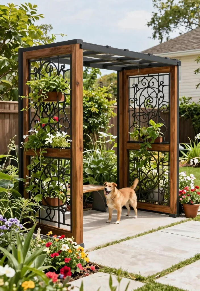 12 Fence For Dogs Ideas That Stop Digging and Jumping for Good - 12. Stylish Privacy Screens 1