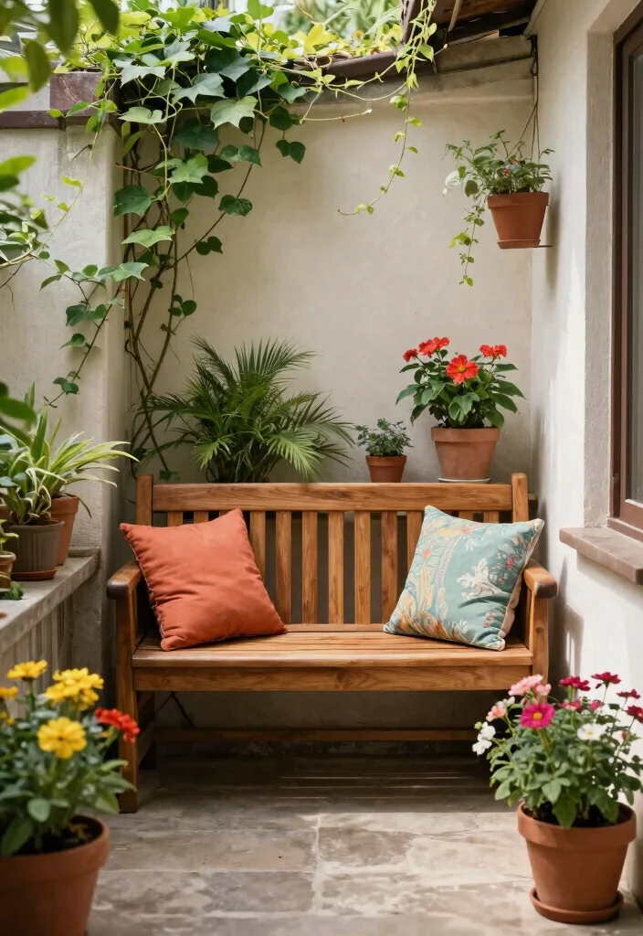 12 Front Porch Bench Ideas That Fit Narrow Entryways - 1. Classic Wooden Bench 1