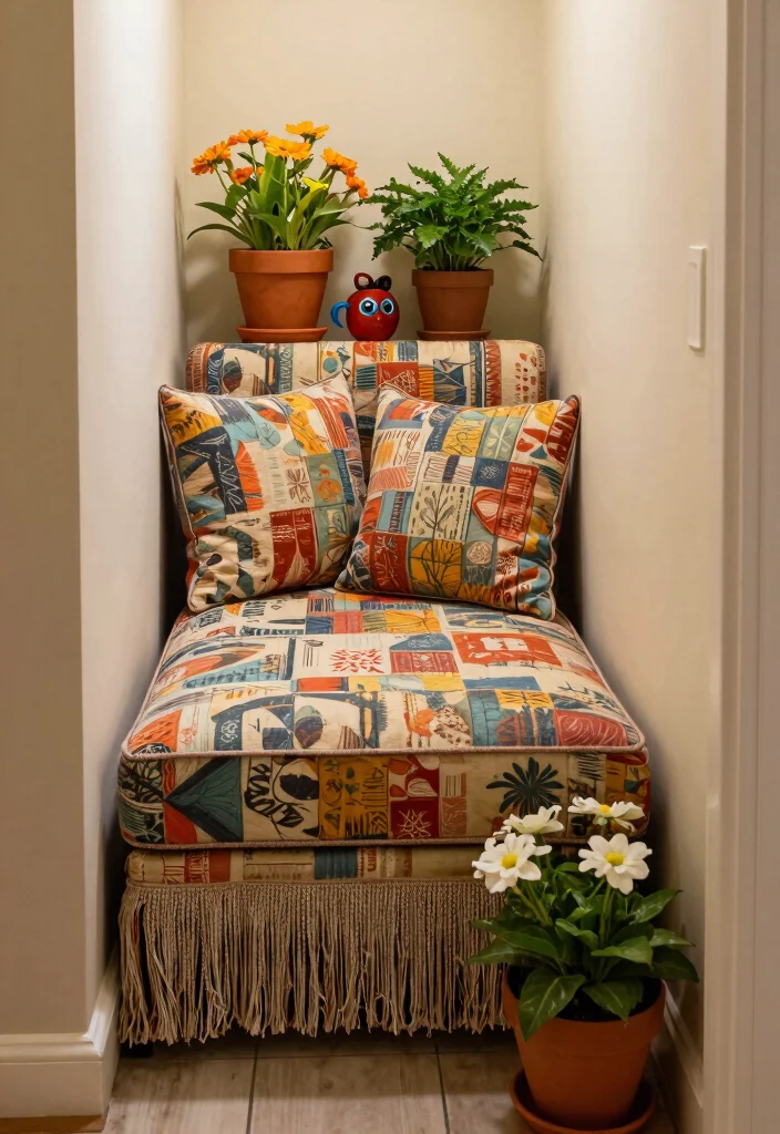 12 Front Porch Bench Ideas That Fit Narrow Entryways - 11. Upholstered Bench for Comfort 1