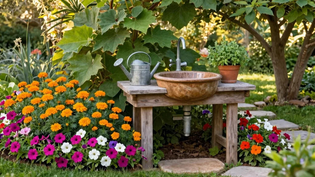 12 Outdoor Garden Sink Ideas That Don't Need a Plumber