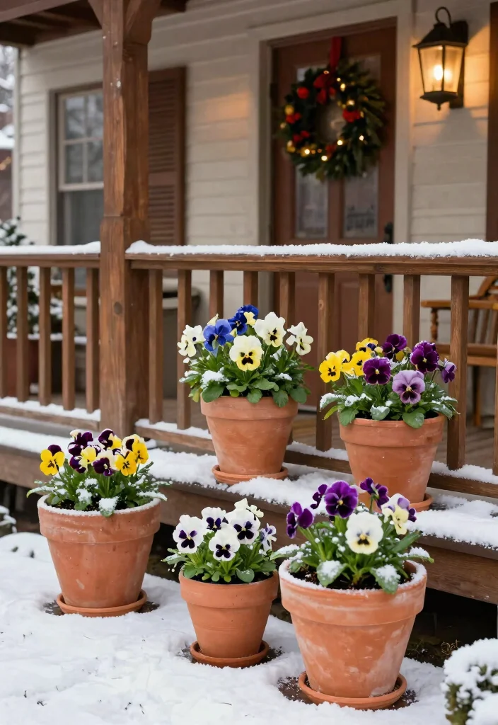12 Planters for Front Porch Ideas That Survive Freezing Winters - 1. Terracotta Beauties with Insulation 1