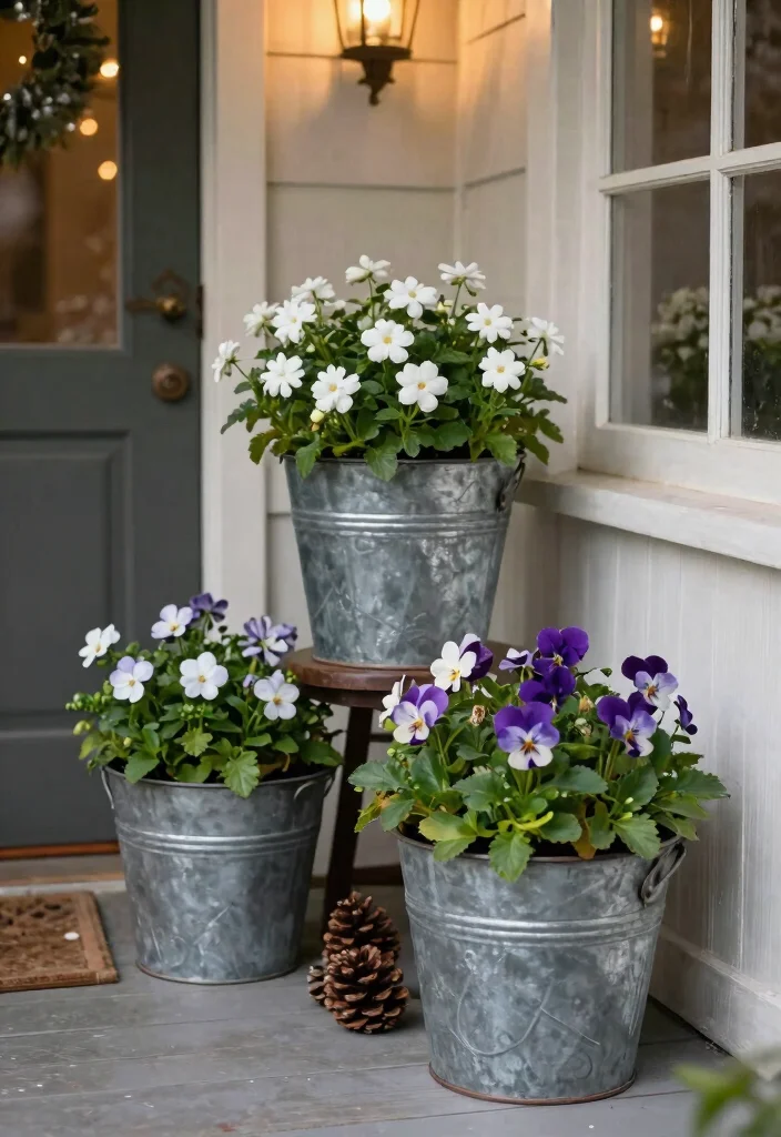 12 Planters for Front Porch Ideas That Survive Freezing Winters - 10. Vintage Inspired Planters 1