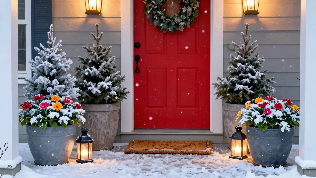 12 Planters for Front Porch Ideas That Survive Freezing Winters