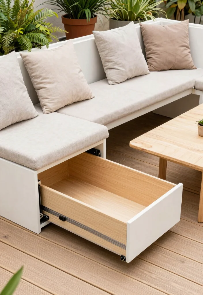14 Decorating a Deck Ideas on a Budget That Last All Season - 11. Multifunctional Furniture 1