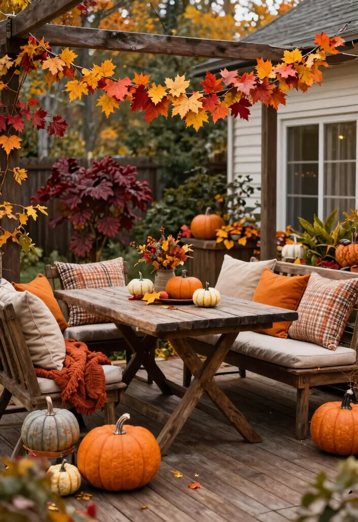 14 Decorating a Deck Ideas on a Budget That Last All Season - 8. Seasonal Decor Swaps 1