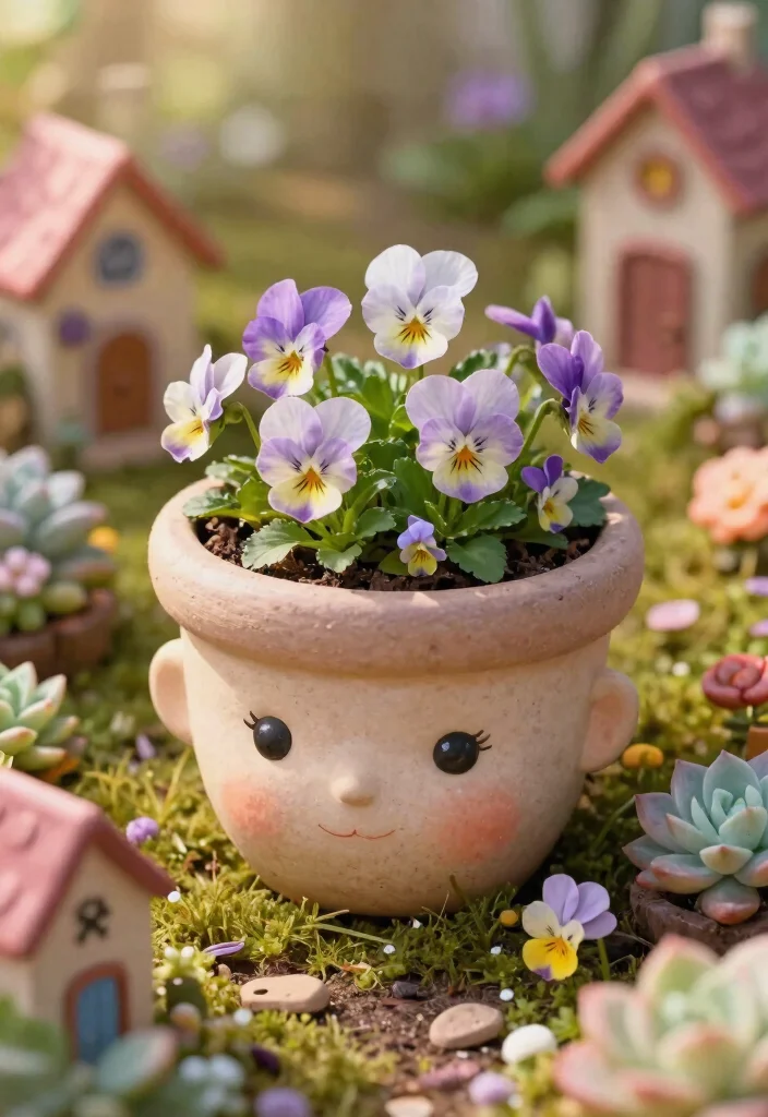 14 Face Flower Pots Ideas That Add Personality to Any Porch - 13. Enchanted Fairy Planter 1