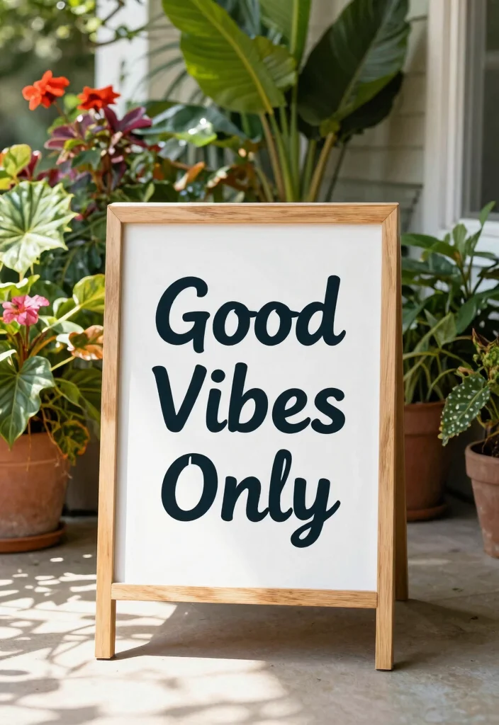 14 Front Porch Signs That Welcome Guests Without Looking Cluttered - 14. Quirky Minimalist Signs 1