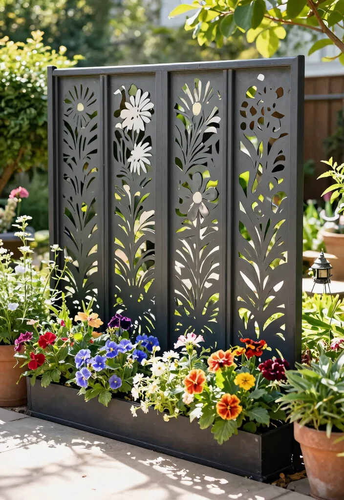 14 Garden Fence Ideas That Keep Critters Out Without Blocking Sun - 2. Decorative Metal Fencing 1