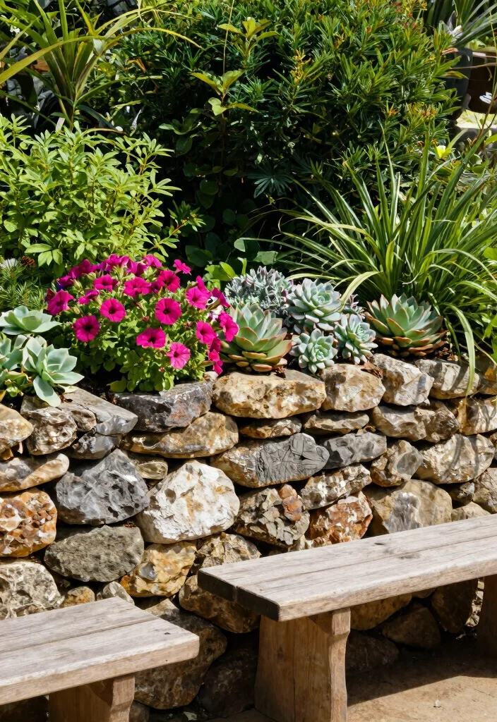 14 Garden Fence Ideas That Keep Critters Out Without Blocking Sun - 5. Stone Wall Boundaries 1