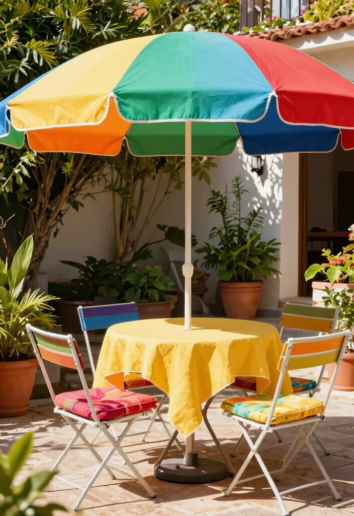 14 Patio Shade Ideas That Don't Require Permanent Installation - 1. Stylish Umbrellas 1