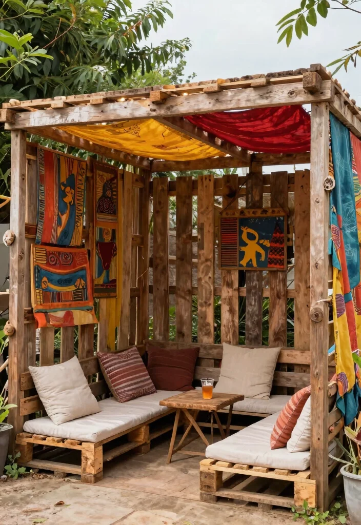 14 Patio Shade Ideas That Don't Require Permanent Installation - 11. Shade Structures Made from Pallets 1