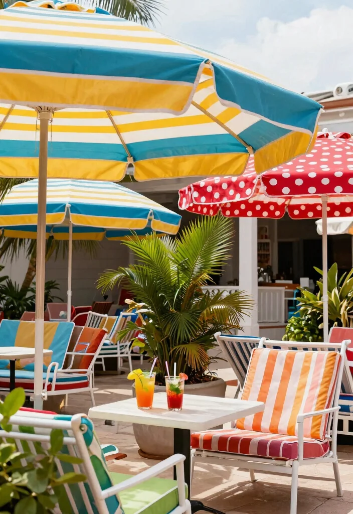 14 Patio Shade Ideas That Don't Require Permanent Installation - 13. Beach Umbrellas for the Patio 1