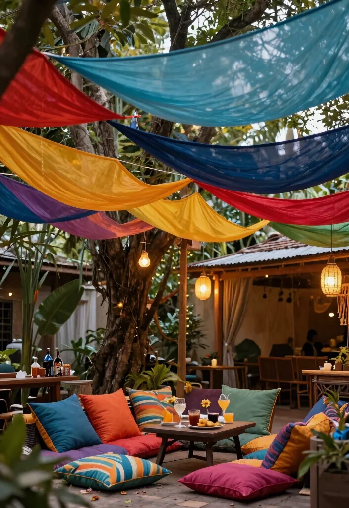 14 Patio Shade Ideas That Don't Require Permanent Installation - 14. Hanging Shade Options 1