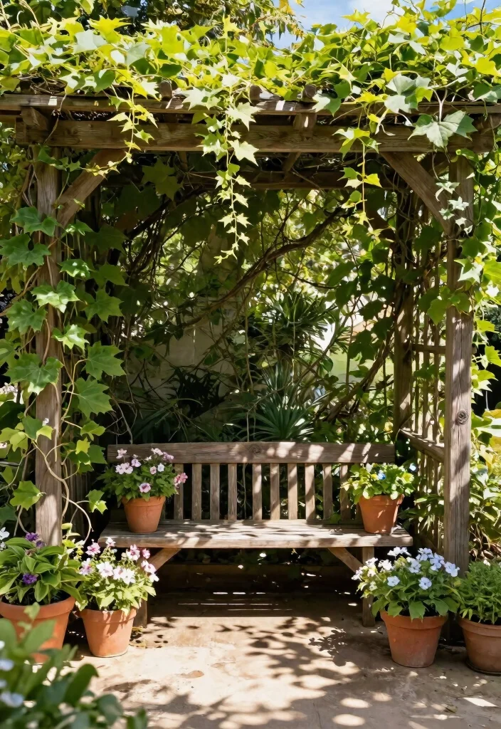 14 Patio Shade Ideas That Don't Require Permanent Installation - 4. Creative Trellis Structures 1