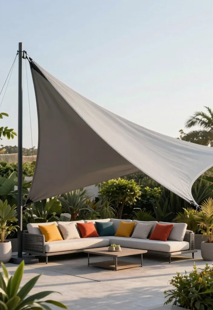 14 Sail Shades for Patio Ideas That Stay Taut in Wind - 4. Curved Designs 1