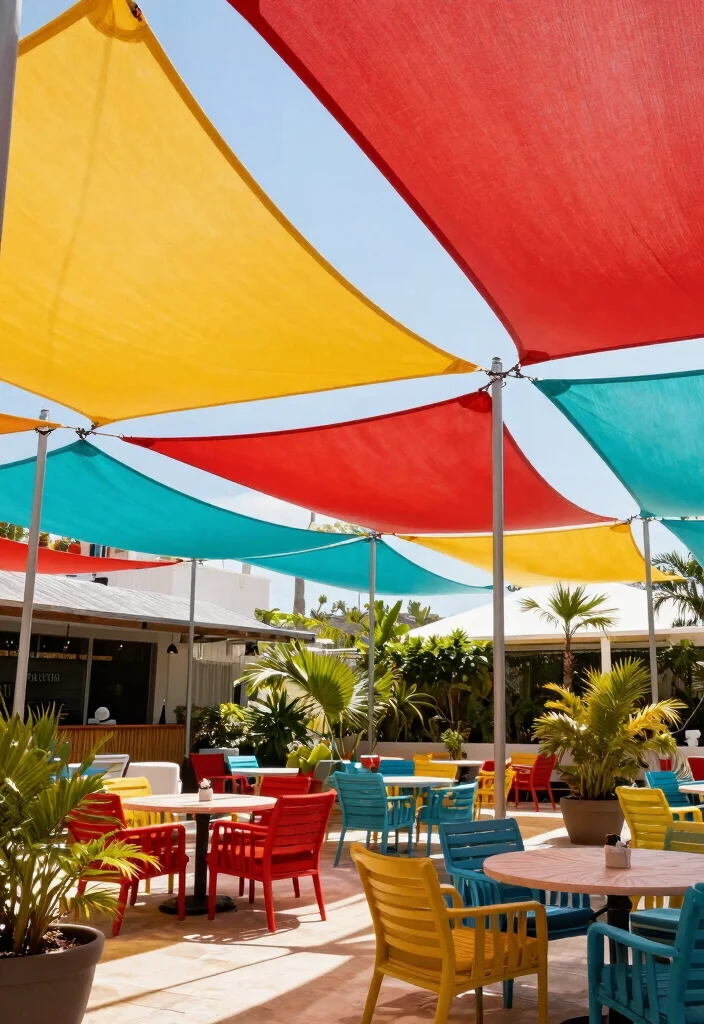14 Sail Shades for Patio Ideas That Stay Taut in Wind - 5. Custom Colors 1