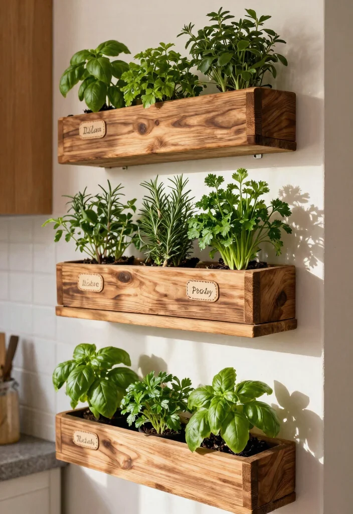 14 Trough Planter Ideas for Narrow Porches and Patios - 1. Vertical Herb Garden 1