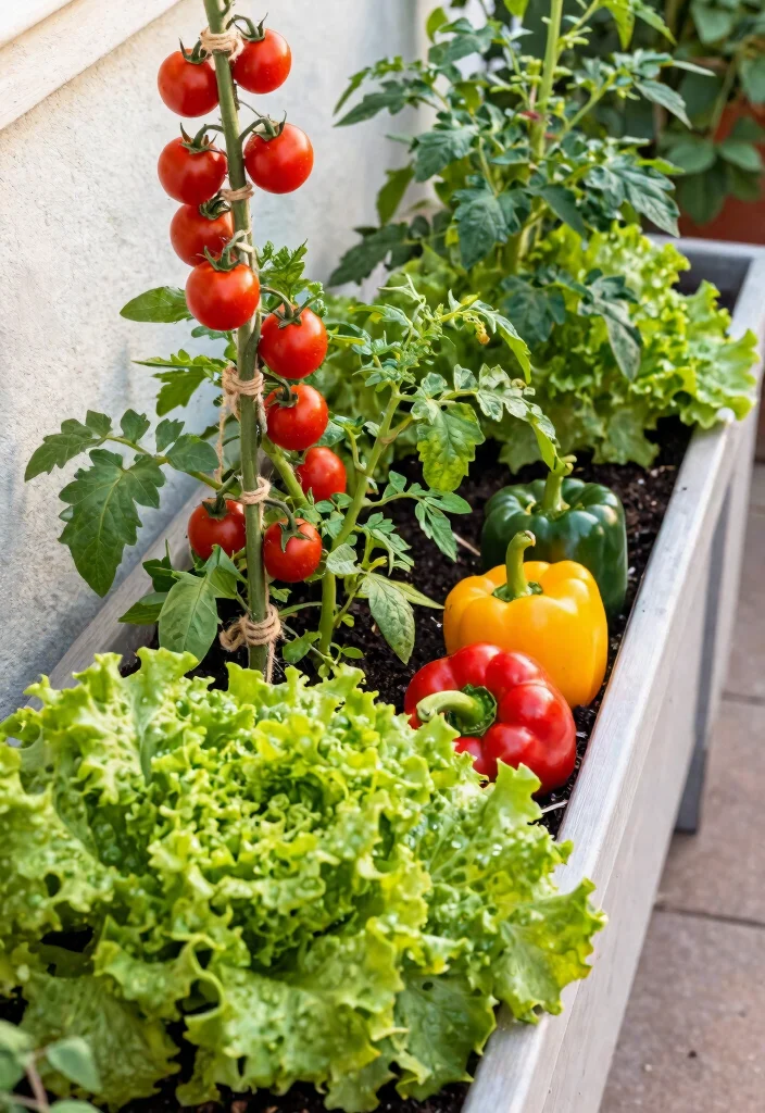 14 Trough Planter Ideas for Narrow Porches and Patios - 5. Edible Container Garden 1