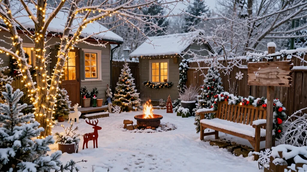 15 Backyard Christmas Decor Ideas That Withstand Winter Weather
