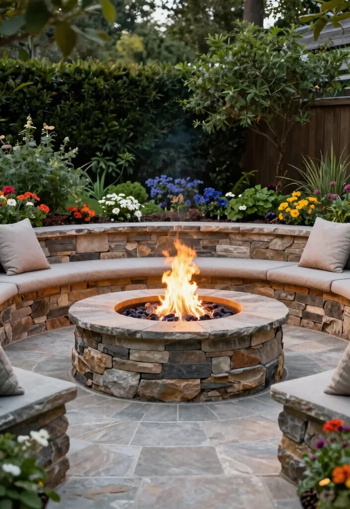 15 Easy Backyard Fire Pit Ideas You Can Build in a Weekend - 12. Tiered Fire Pit 1