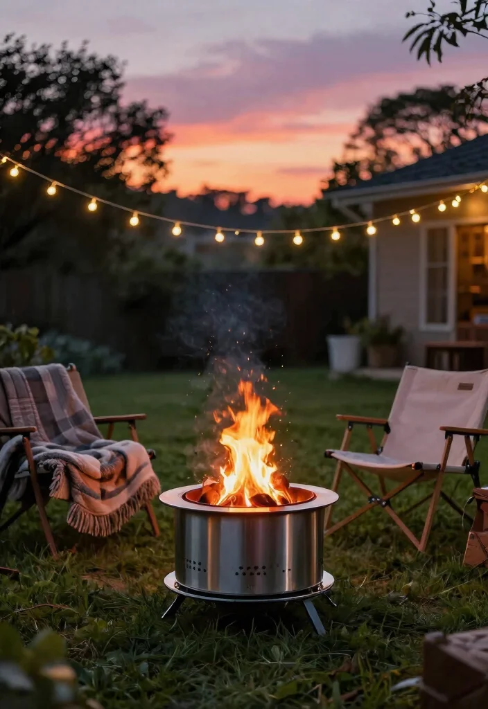 15 Easy Backyard Fire Pit Ideas You Can Build in a Weekend - 4. Portable Campfire Pit 1