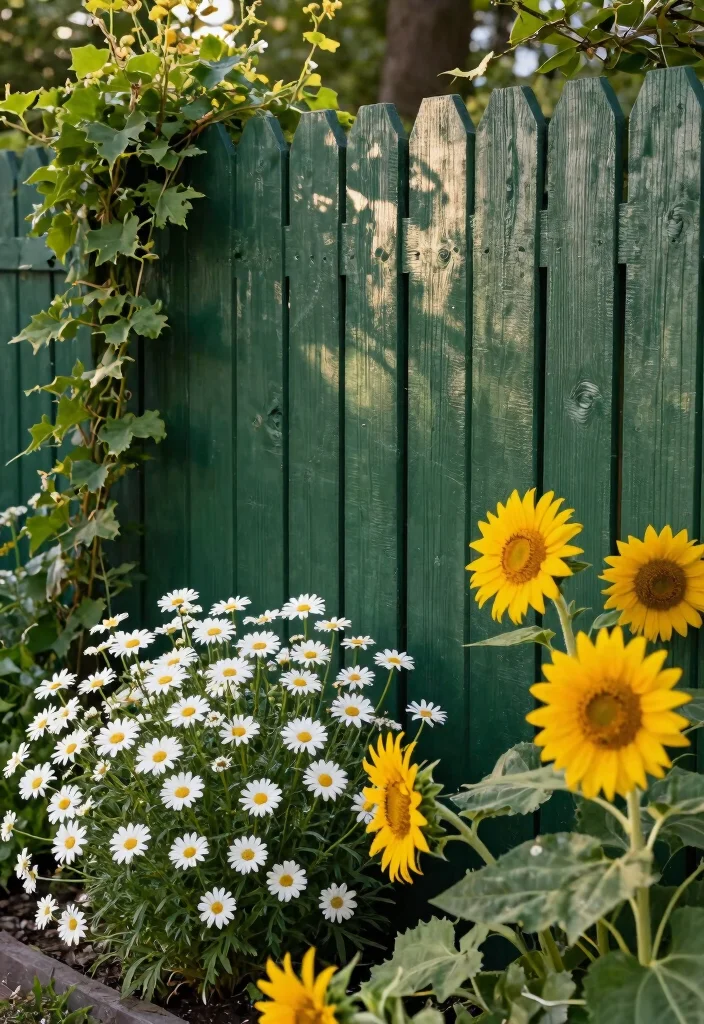 15 Fence Stain Colors That Hide Years of Weather Damage - 2. Deep Forest Green 1